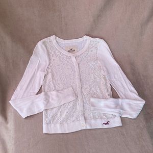 Hollister Lace Front Cardigan Sweater